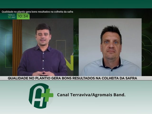 MEPEL no canal de televisão Terraviva/Agromais Band: entrevista sobre qualidade de plantio e linha de semeadoras MEPEL.